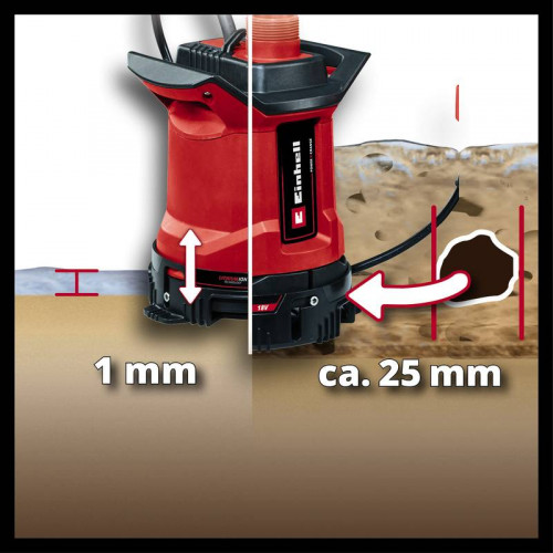 Pompe d'évacuation pour eaux chargées sans fil GE-DP 18/25 LL Li - Solo - EINHELL 