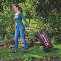 Chariot de transport pour enrouleur de tuyau – Compatible GE-HR 18/30 Li – Charge max. 50 kg – Sac déchets verts 75 L - EINHELL 