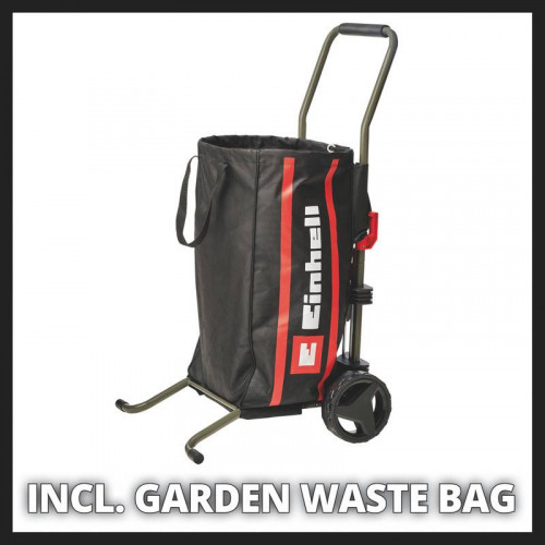 Chariot de transport pour enrouleur de tuyau – Compatible GE-HR 18/30 Li – Charge max. 50 kg – Sac déchets verts 75 L - EINHELL 