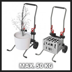 Chariot de transport pour enrouleur de tuyau – Compatible GE-HR 18/30 Li – Charge max. 50 kg – Sac déchets verts 75 L - EINHELL 