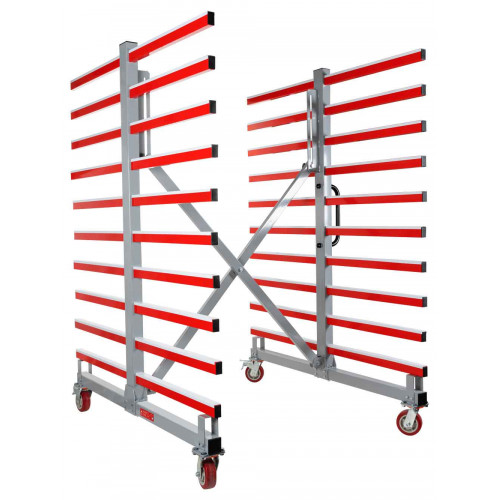 Chariot de sechage mobile double - Holzmann