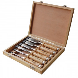 Coffret 6 ciseaux à bois HSS - Holzmann