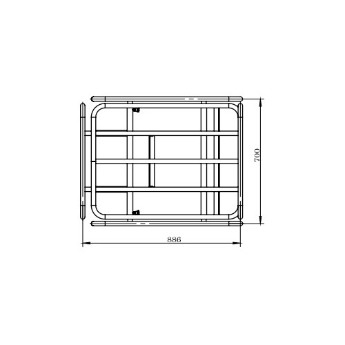 Cadre pour le transport - max 150 kg - Zipper