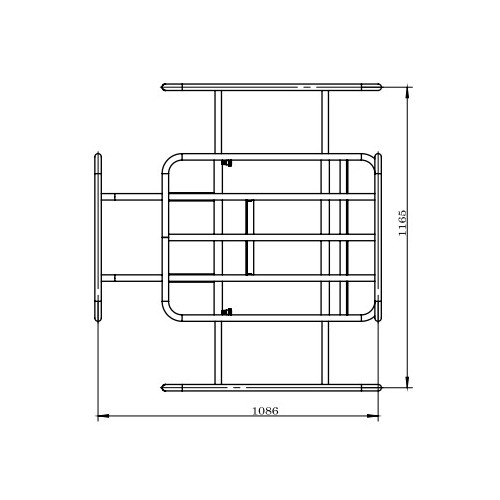 Cadre pour le transport - max 150 kg - Zipper