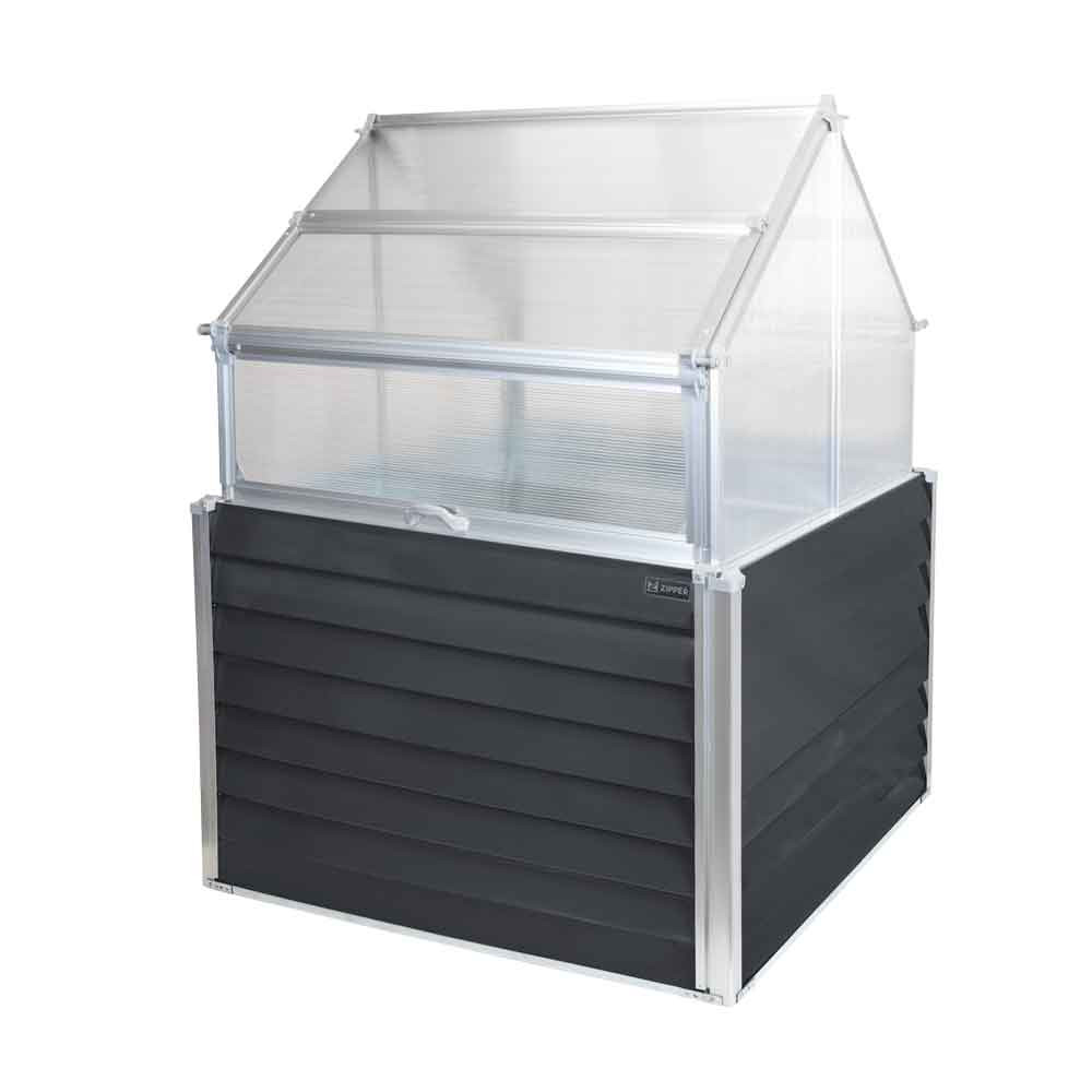 Serre de balcon ZIPPER 2 pots Tôle dacier galvanisée Polycarbonate Anti corrosion