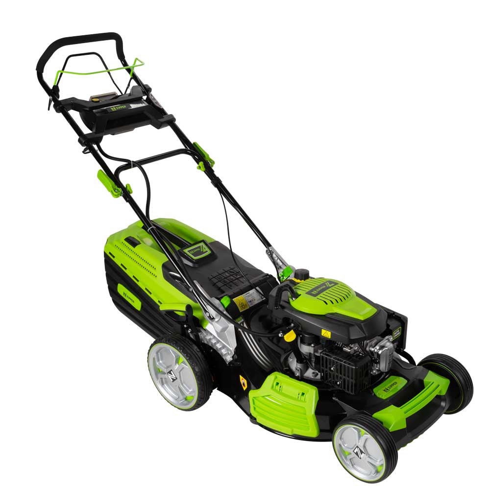 Zipper Tondeuse à gazon avec e start système 4en1 173 cc Batterie 1500 mAh largeur de coupe 520 mm - vue 2