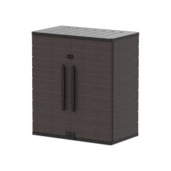 Armoire de rangement version basse - Marron de marque Duramax, référence: J8362100