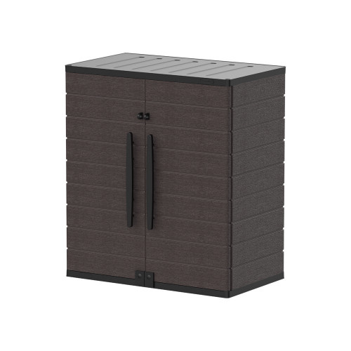 Armoire de rangement version basse - Marron - Duramax