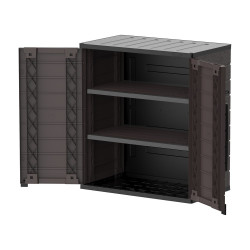 Armoire de rangement version basse - Marron - Duramax