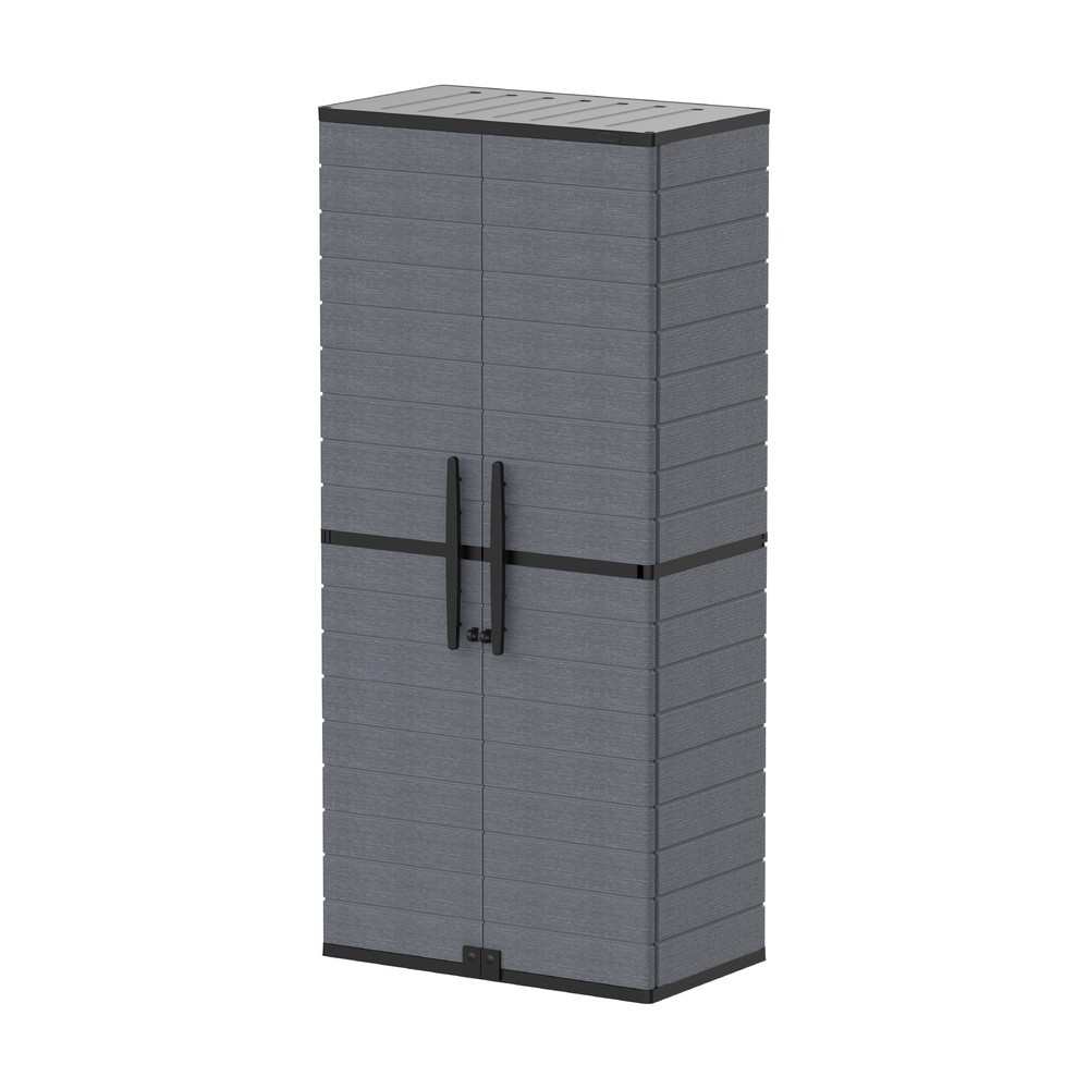 Armoire de rangement haute - Gris