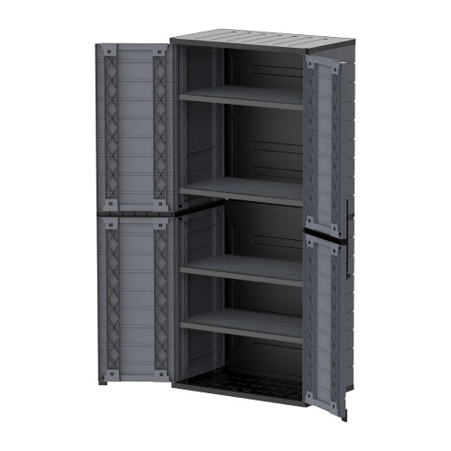 Armoire de rangement haute - Gris - Duramax