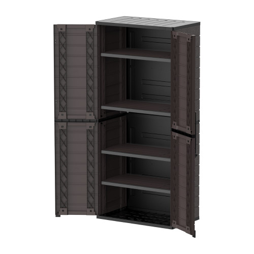 Armoire de rangement haute - Marron - Duramax