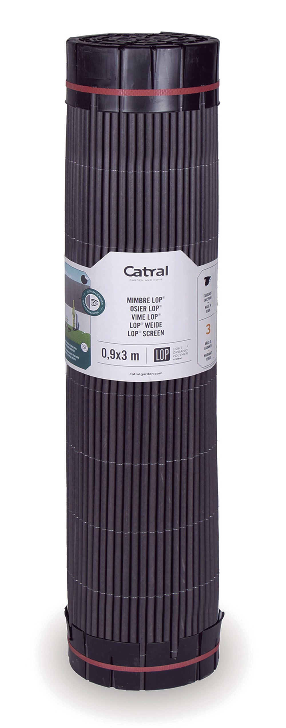 Canisse LOP 1x3m Résistant aux UV Haute occultation Composite recyclé - vue 2