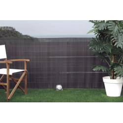 Canisse d'osier semi-synthétique - Anthracite - 1,5x3m - NORTENE 