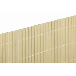 Canisse PVC double face 20mm - coloris Bambou - 1x3m de marque NORTENE , référence: J8365400