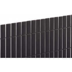 Canisse PVC double face 20mm - Anthracite - 1x3m - NORTENE 