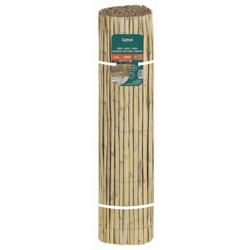 Canisse de roseaux fendus, tiges moyennes -  Naturel - 1x5m - NORTENE 