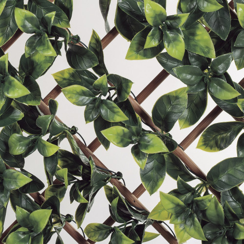 Trellis extensible bambou feuilles synthétiques - bi-color - 1x2m - NORTENE 