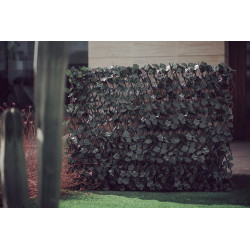 Trellis extensible osier feuilles synthétiques - Naturel/Vert - 1x2m - NORTENE 