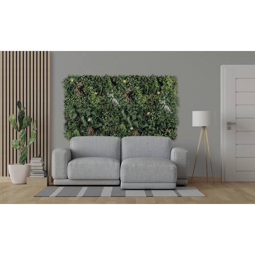 Panneau décoratif Sauvage Led feuillage synthétique - Vert - 1x1m - NORTENE 