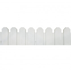 4 bordures flexibles en plastique - Blanc - 20x80cm - NORTENE 