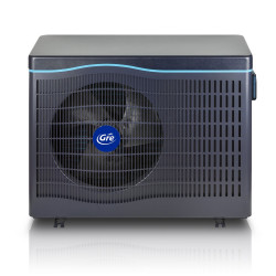 Pompe à chaleur pour piscine – 9,5 kW – Jusqu’à 60 m³ – Inverter connectée – Titane – Noir de marque GRE POOLS, référence: J8370700