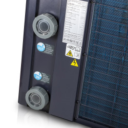 Pompe à chaleur pour piscine – 9,5 kW – Jusqu’à 60 m³ – Inverter connectée – Titane – Noir - GRE POOLS