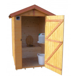 Abri WC en panneaux de bois avec lave-mains - 1,81 m² de marque HABRITA, référence: J4214000