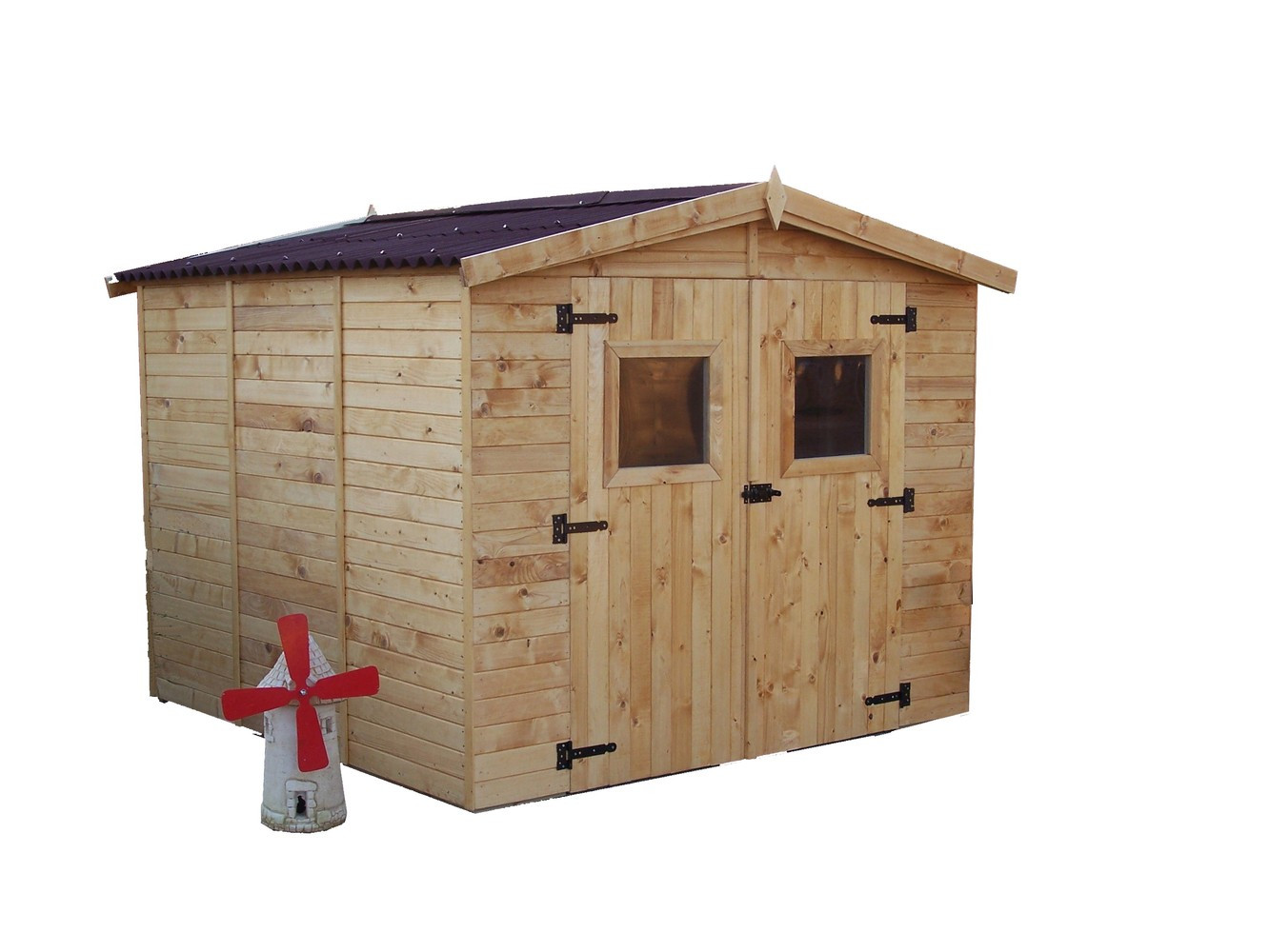 Abri en panneaux de bois - Surface utile 5,60 m²