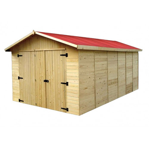 Garage en panneaux de bois - 13,20 m² - HABRITA