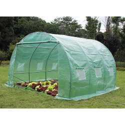 Serre jardin tunel structure métal 3 x 3 m - HABRITA