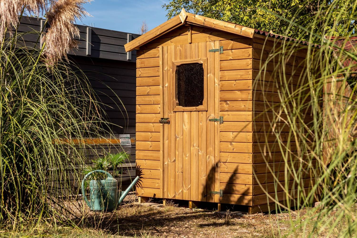 Abri de jardin Habrita bois .176 x P.184 x H.201 7 cm surface totale 3 24m² - vue 2