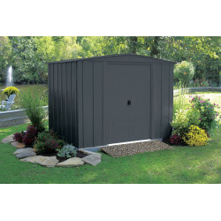 Abri métal toit 2 pentes SPACEMAKER APEX - 4,00 m² - Double porte coulissante - HABRITA