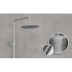 Système de douche avec mitigeur thermostatique  AQUADUCT , chromé de marque Schütte, référence: B8375200