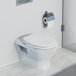 Abattant WC WHITE en Duroplast, blanc, emballage brun e-commerce - Schütte