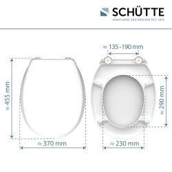 Abattant WC WHITE en Duroplast, blanc, emballage brun e-commerce - Schütte