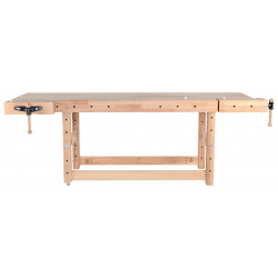Établi menuiserie 2500 mm – Hauteur 1100 mm – Étaux Bench11 et Bench13 de marque Pinié, référence: B8384500