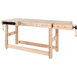 Établi menuiserie 2000 mm – Plateau hêtre 120 mm – Étau longitudinal Bench13 de marque Pinié, référence: B8384600