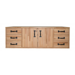 Armoire en hêtre massif pour établi 2000-2500 mm - Rangement Profi de marque Pinié, référence: B8385100