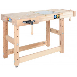 Établi Profi Power 2500 mm – Fixation outils électroportatifs et aspiration intégrée de marque Pinié, référence: B8385400