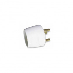 Adaptateur / Transformateur électrique avec terre - Prise Mâle 20A vers prise Femelle 16A - Blanc - Zenitech de marque ZENITECH, référence: B8406600