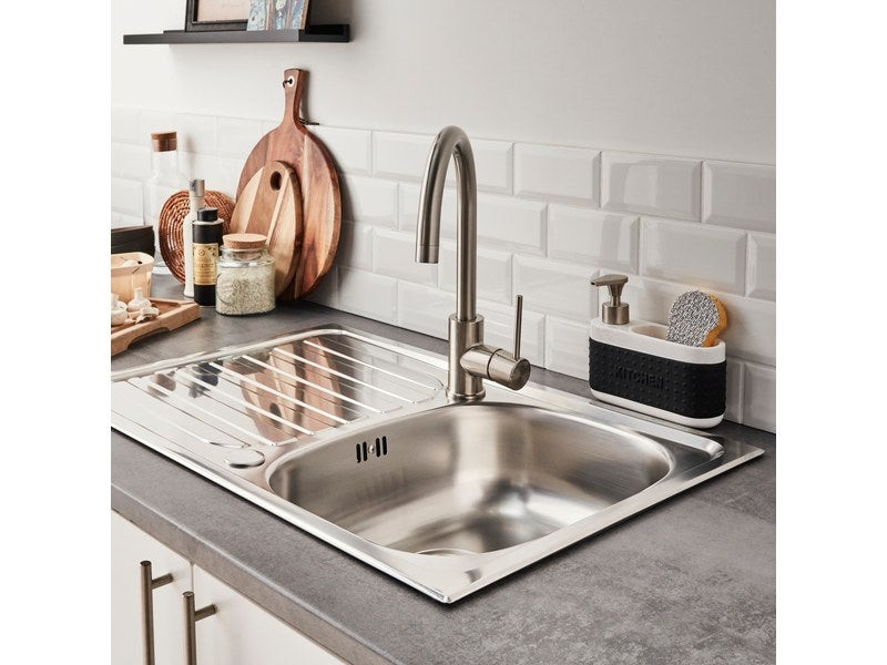 Evier à Encastrer 1 Bac Et Demi JACOB DELAFON Gaspard + Robinet Cuisine Raphael 92423921