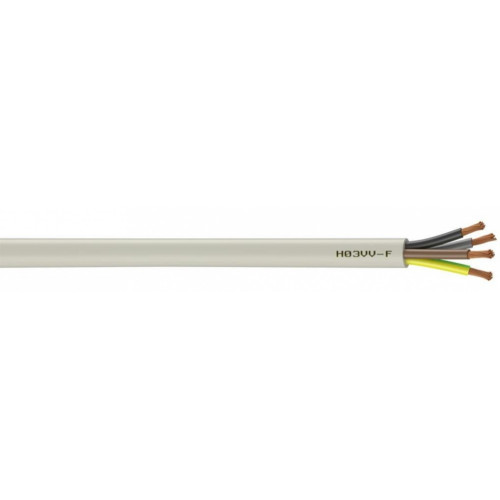 Câble électrique 4 G 0.75 mm² h03vvf à la coupe, blanc - Sans marque