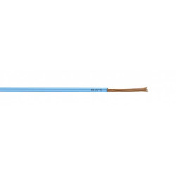 Fil électrique 10 mm² h07vr, à la coupe, bleu de marque NEXANS, référence: B8435000