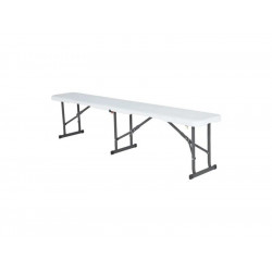 Banc de jardin en fer blanc - Sans marque