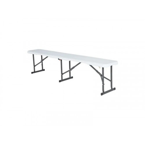 Banc de jardin en fer blanc - Sans marque