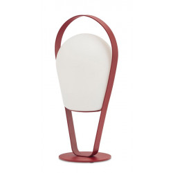 Lampe sur pied moyen Bob - 32 x 29 x 72 cm - rouge de marque PROLOISIRS, référence: B8225000