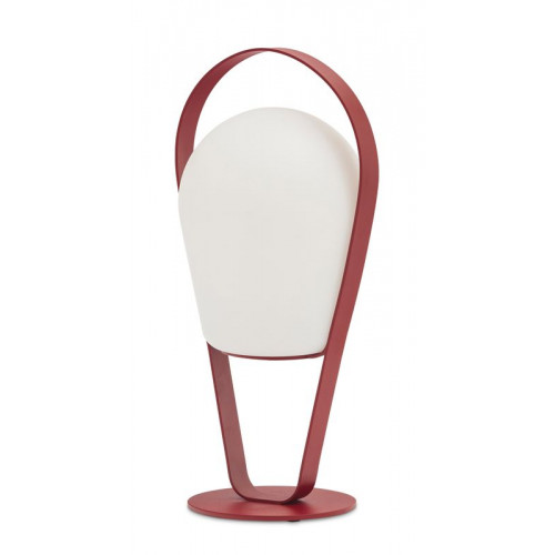 Lampe sur pied moyen Bob - 32 x 29 x 72 cm - rouge - PROLOISIRS