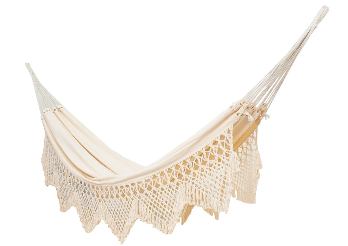 PROLOISIRS Toile de hamac Personal 105 Frange 265 x 170 cm Naturel - vue 2