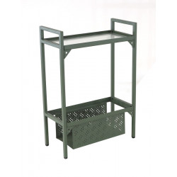 Etagère Balcon en acier à 1 niveau - 102 x 24 x 75 cm - vert - PROLOISIRS